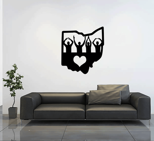 Ohio Love - Metal Wall Art