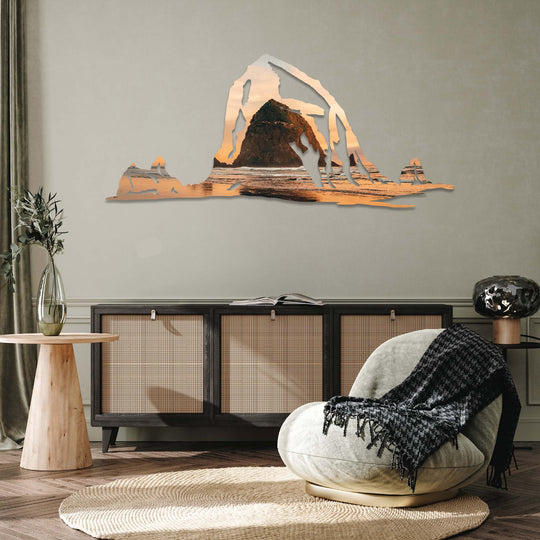 Oregon Coast Haystack Rock - Metal Wall Art