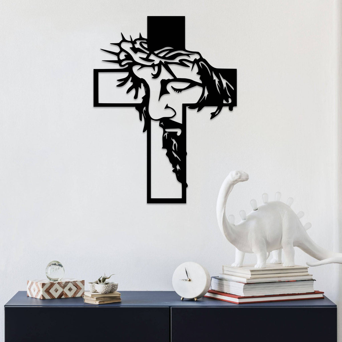 Jesus Christ Cross - Metal Wall Art, image size:1200x1200