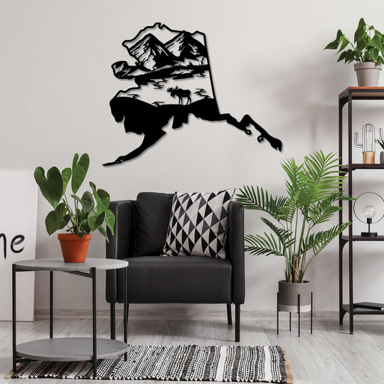 Alaska State - Metal Wall Art