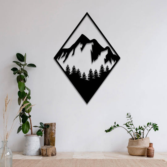 Diamond Mountain - Metal Wall Art