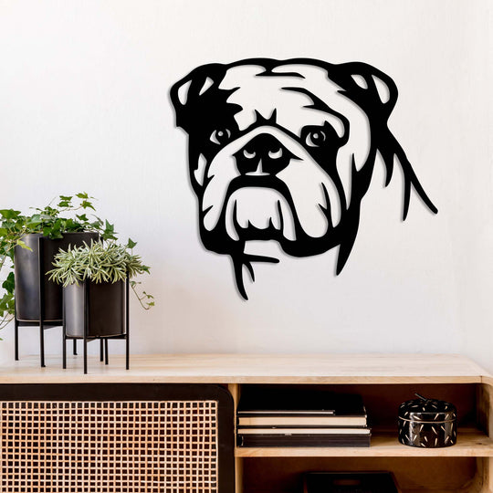 English Bulldog - Metal Wall Art