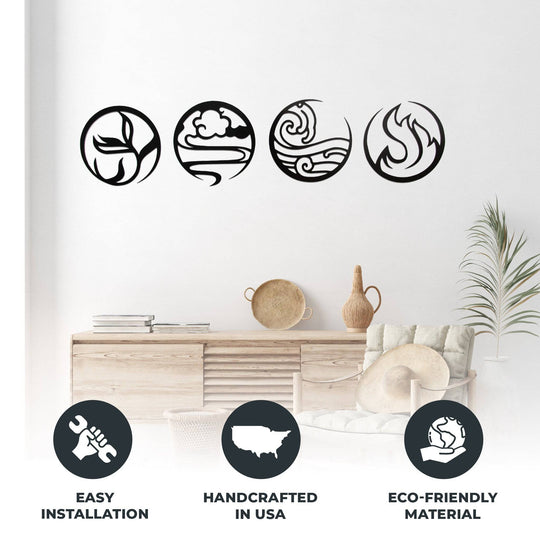 Four Elements Alternative - Metal Wall Art