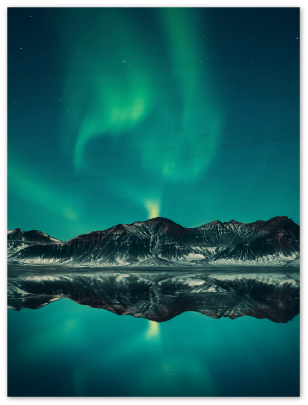 Iceland Aurora Lights - Print - MetalPlex