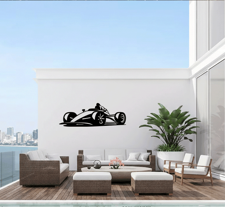 Racing Car Metal Wall Art, view 7 by MetalPlex