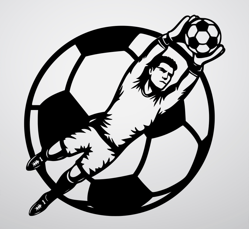 Goalkeepr Save Metal Wall Art