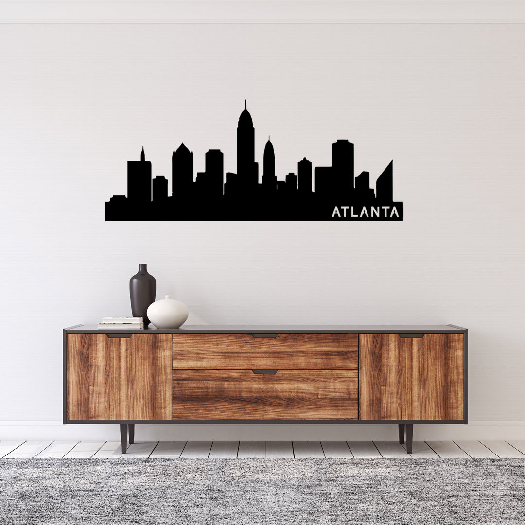 Atlanta Skyline Metal Wall Art, view 10 by MetalPlex