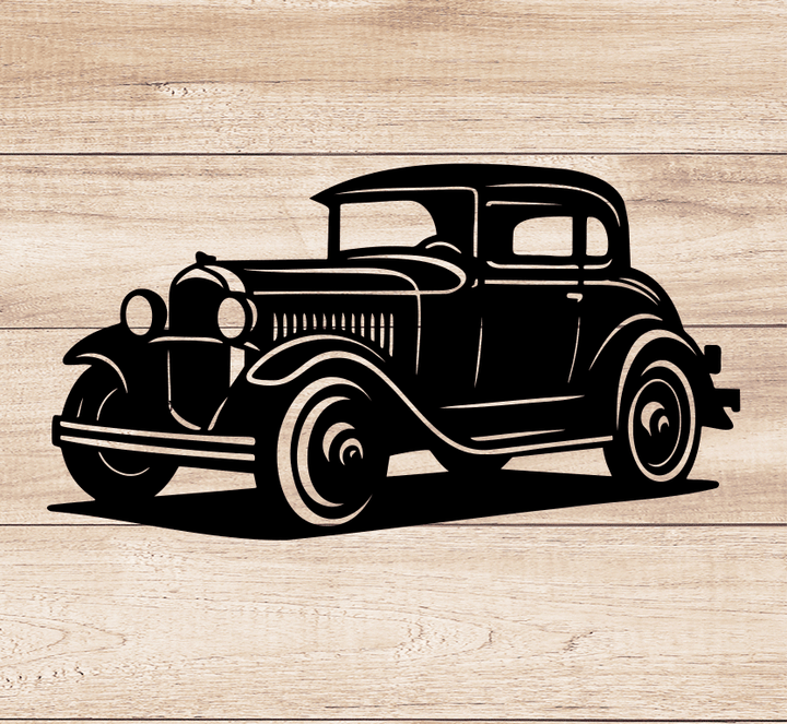 Classic Vintage Car Metal wall Art