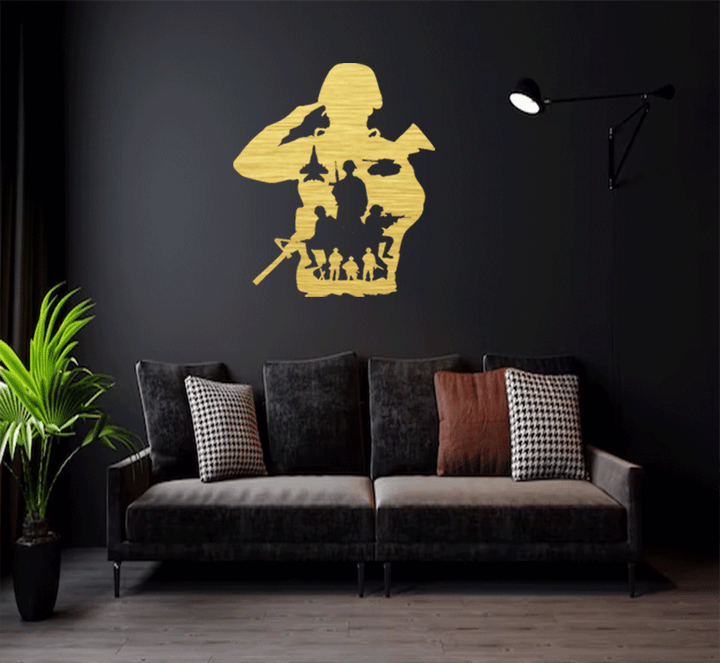 Army Metal Wall Art, view 5 by MetalPlex