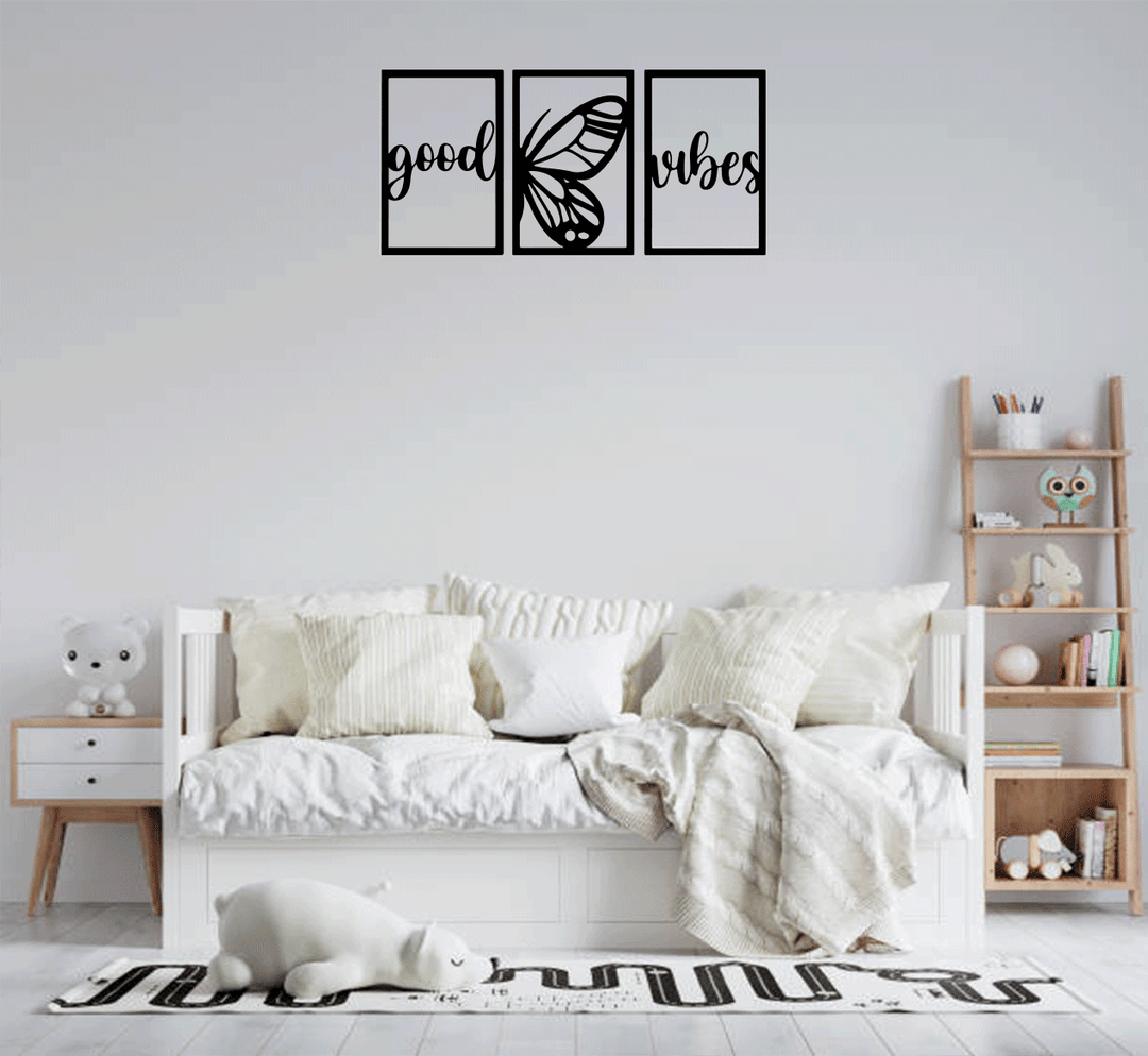 Good Vibes (3 Piece) Metal Wall Art, view 7 by MetalPlex