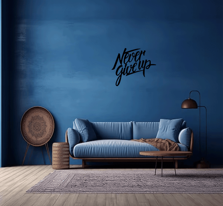 Never Give Up Metal Wall Art, view 7 by MetalPlex