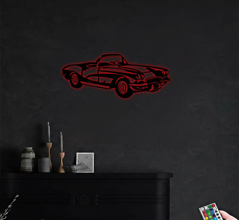 1962 Corvette C1 Metal Wall Art, view 2 by MetalPlex