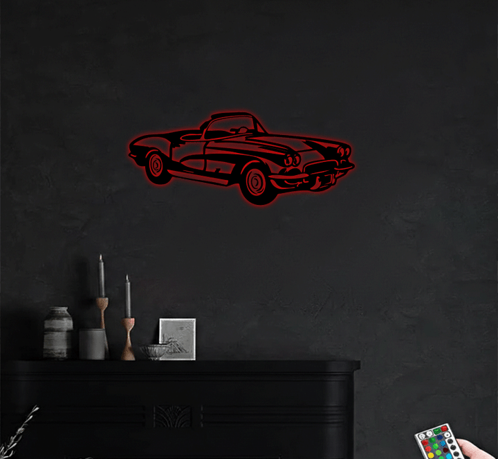 1962 Corvette C1 Metal Wall Art, view 2 by MetalPlex