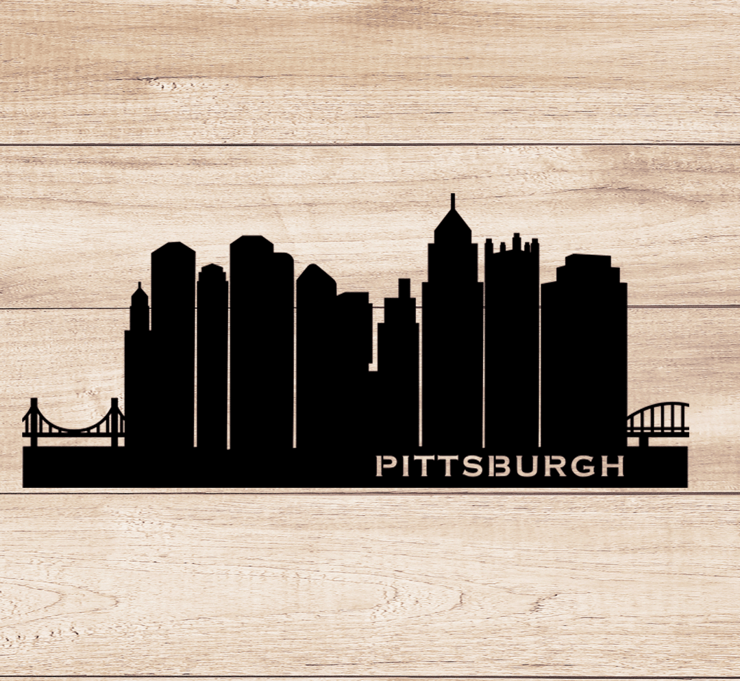 Pittsburgh Skyline - Metal Wall Art - MetalPlex