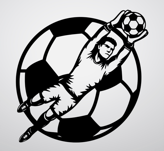 Goalkeeper Save Metal Wall Art