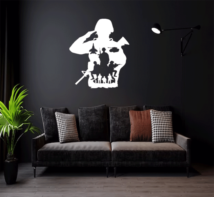 Army Metal Wall Art, view 3 by MetalPlex