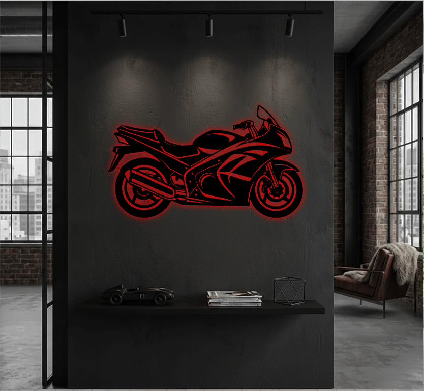 Sportbike Metal Wall Art, view 8 by MetalPlex