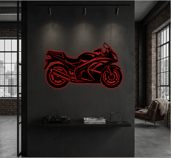 Sportbike Metal Wall Art, view 8 by MetalPlex