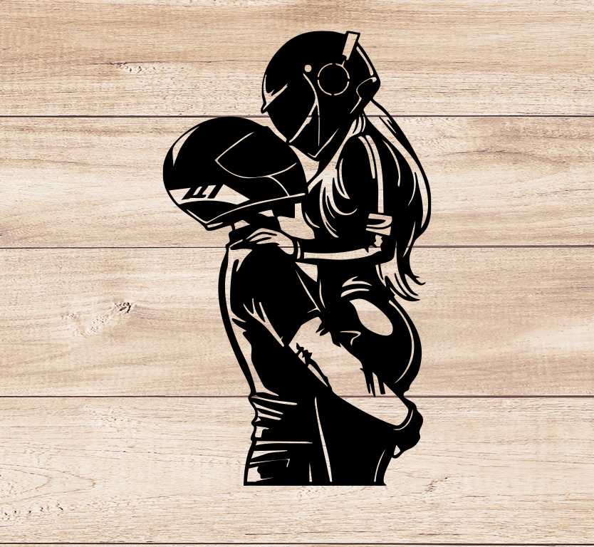 Biker Couple Metal Wall Art, view 10 by MetalPlex