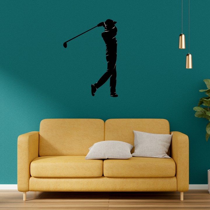 Golf Swing Metal Wall Art – Sports Golf Decor for Home &amp; Office