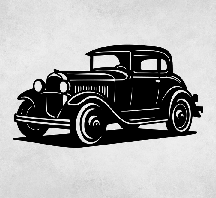 Classic Vintage Car Metal wall Art