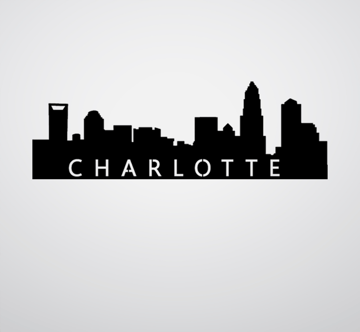 Charlotte Skyline Metal Wall Art, view 11 by MetalPlex