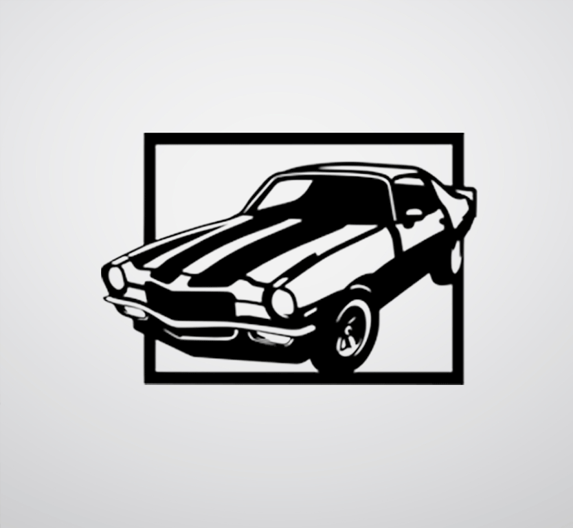 Muscle Car Metal Wall Art by MetalPlex