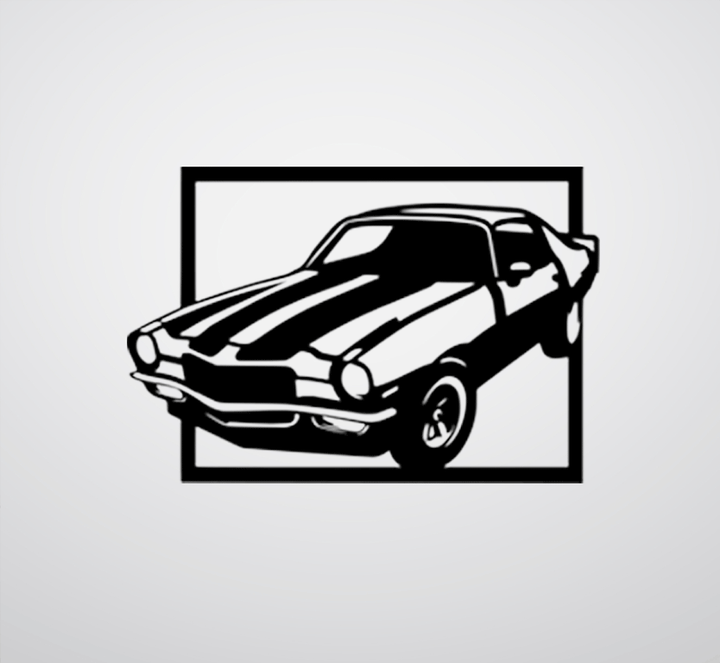 Muscle Car Metal Wall Art by MetalPlex