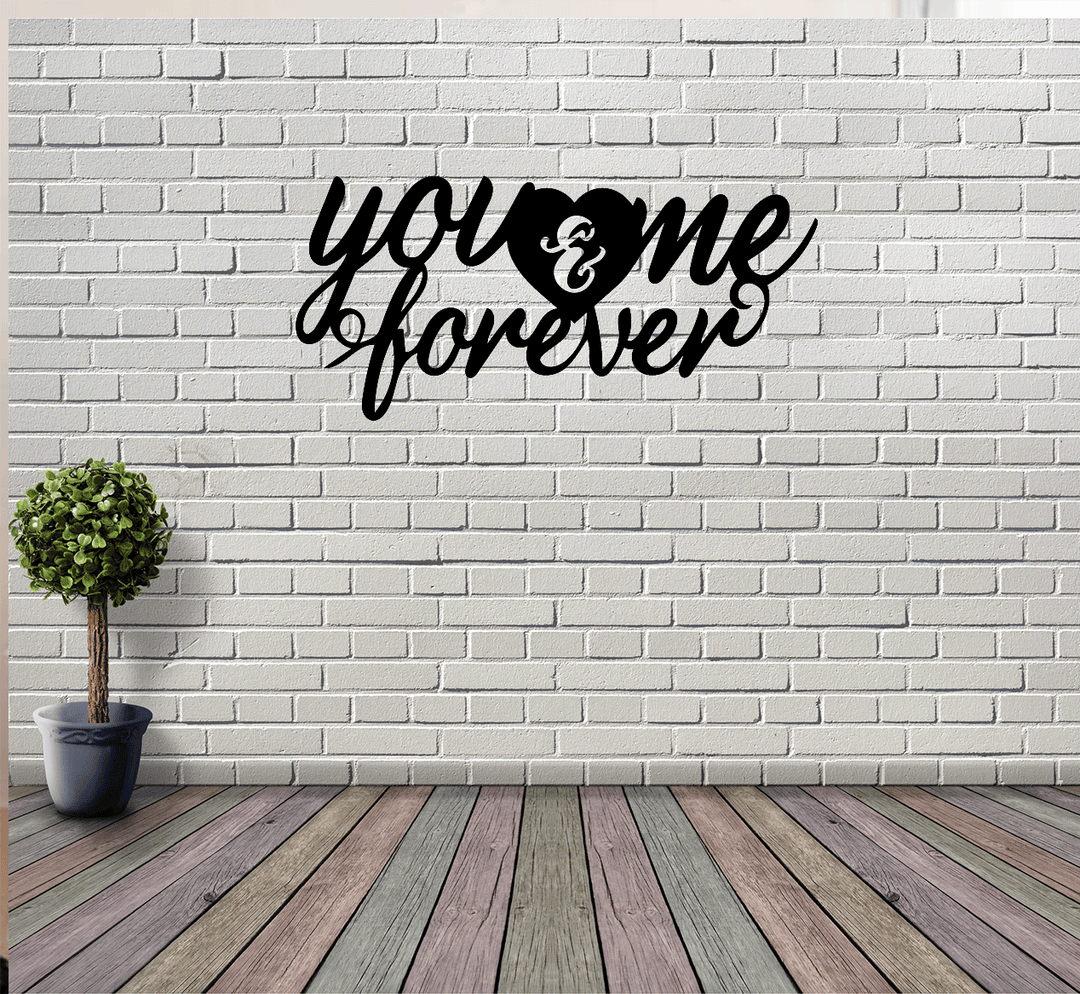 You and Me Forever - Metal Wall Art