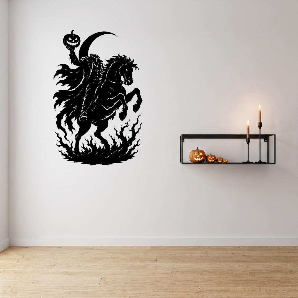 Headless Horseman Metal Wall Art