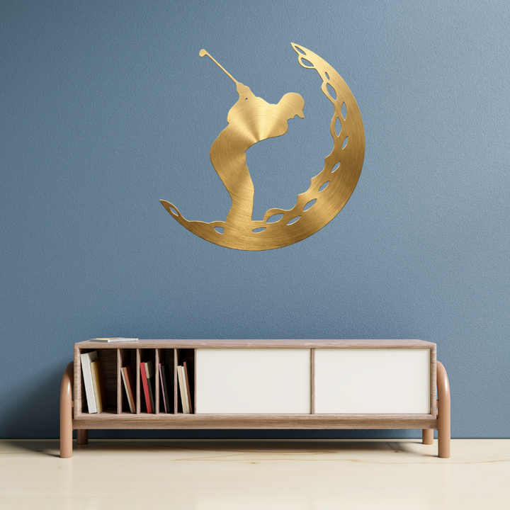 Golf Ball Metal Wall Art – Sports Golf Lover Home &amp; Office Decor