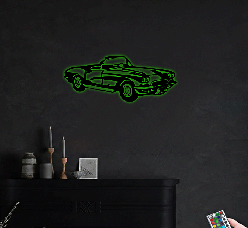 1962 Corvette C1 Metal Wall Art, view 9 by MetalPlex