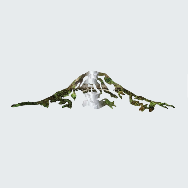 Multnomah Mt Rainier Metal Wall Art – Pacific Northwest Mountain Wall Decor