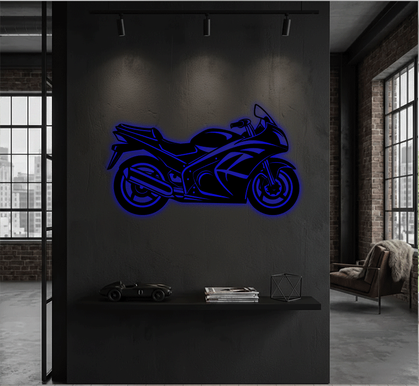 Sportbike Metal Wall Art, view 9 by MetalPlex