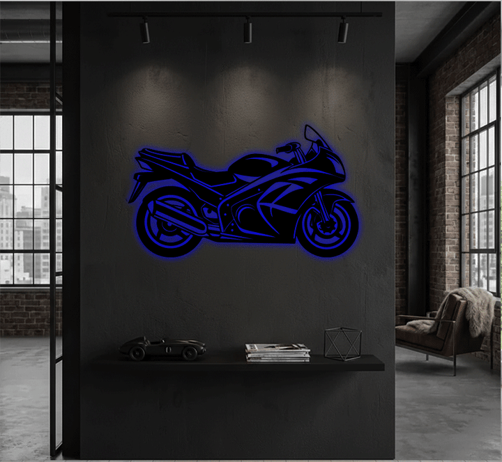 Sportbike Metal Wall Art, view 9 by MetalPlex