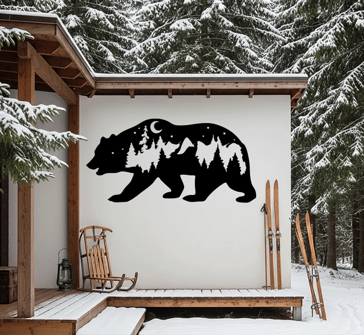 Bear Metal Wall Art by MetalPlex