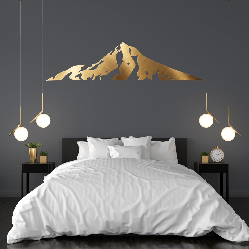 Mount Hood Metal Wall Art – Oregon Mountain Scenic Wall Decor