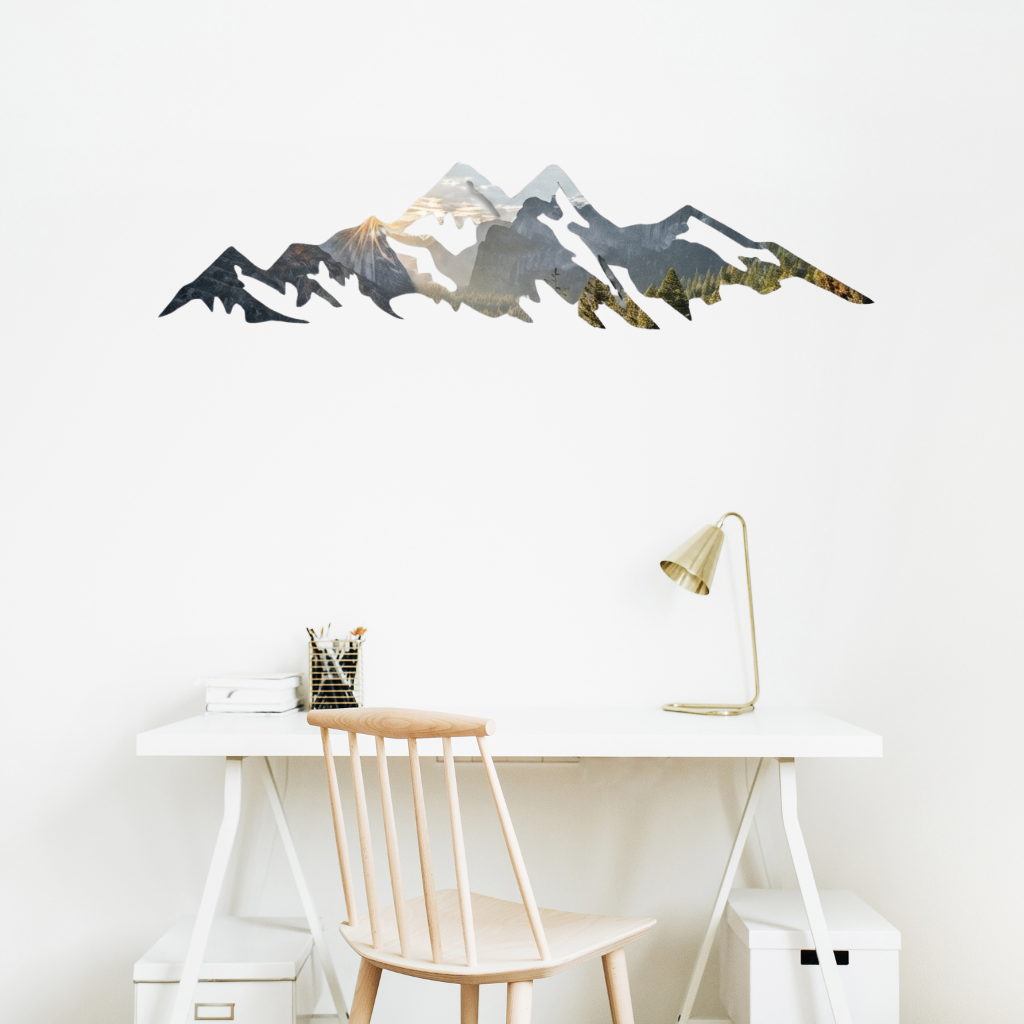 Yosemite Mountains Metal Wall Art – California Wilderness Wall Decor