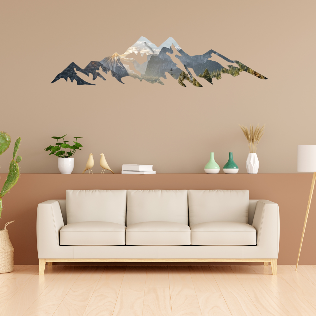 Yosemite Mountains Metal Wall Art – California Wilderness Wall Decor