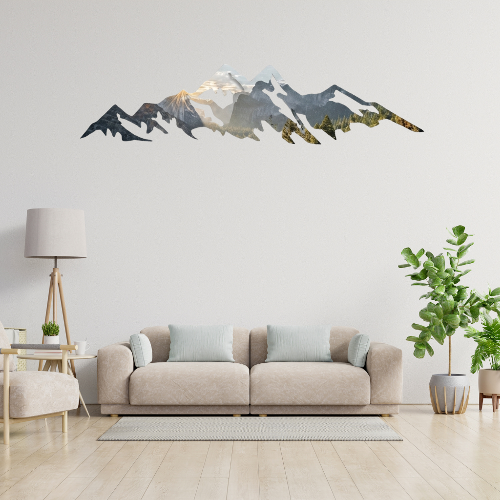 Yosemite Mountains Metal Wall Art – California Wilderness Wall Decor