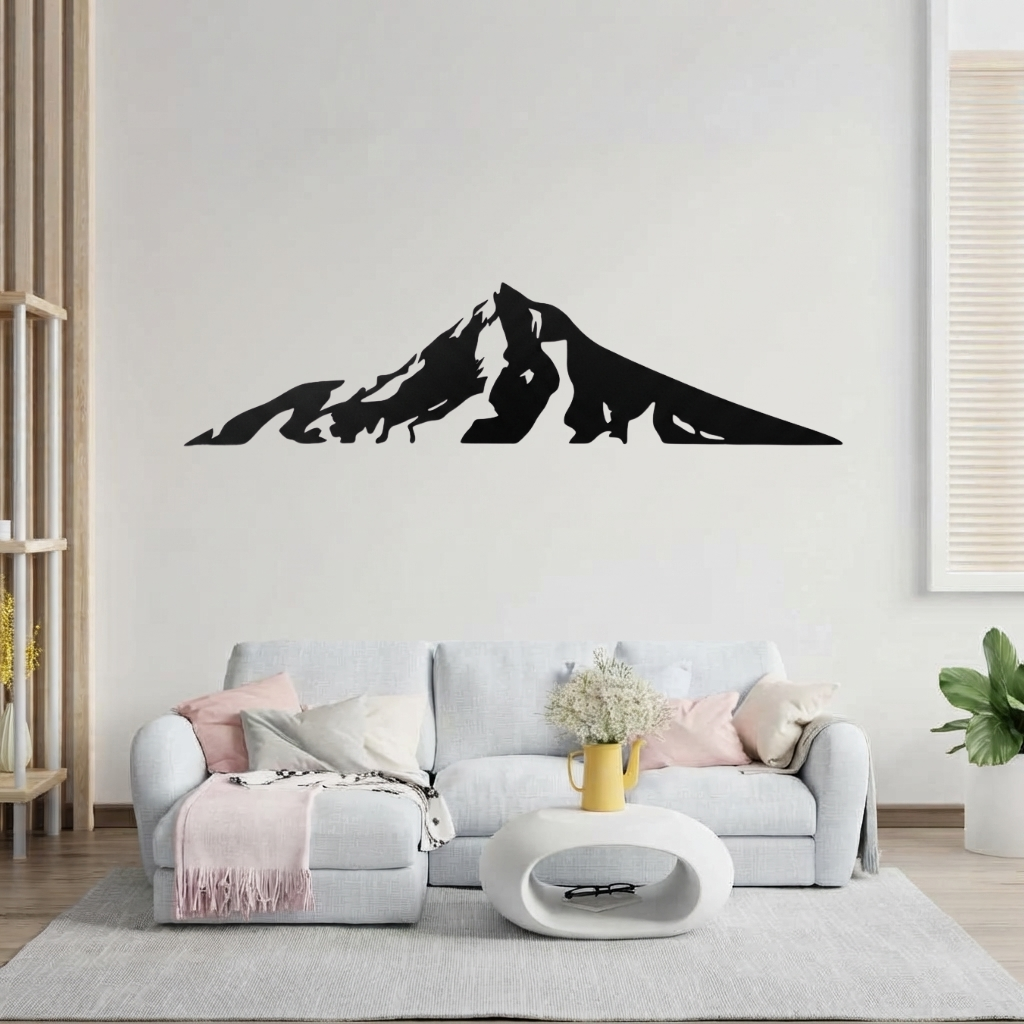 Mount Hood Metal Wall Art – Oregon Mountain Scenic Wall Decor