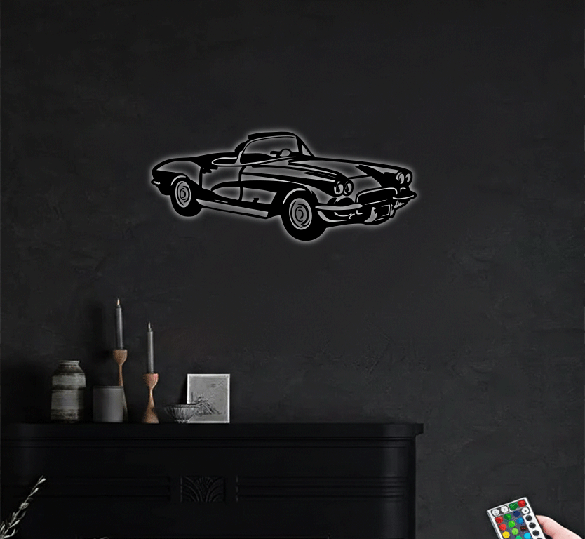 1962 Corvette C1 Metal Wall Art, view 5 by MetalPlex