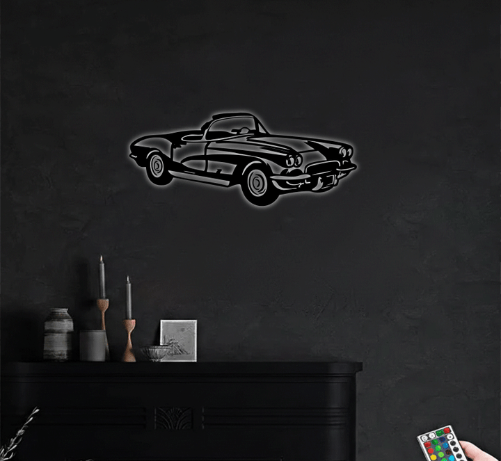 1962 Corvette C1 Metal Wall Art, view 5 by MetalPlex