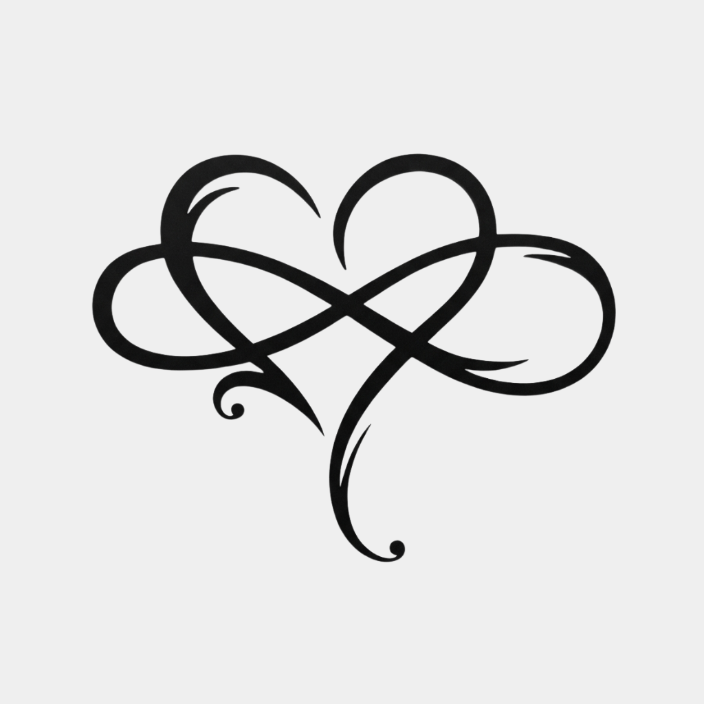 Infinity Heart Metal Wall Art – Love Symbol Romantic Home Decor