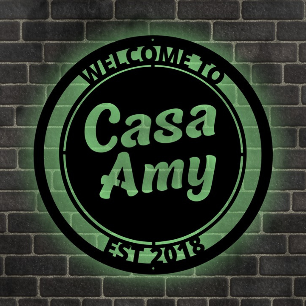 Custom Personalized Patio Sign Metal Wall Art – Outdoor Home Decor