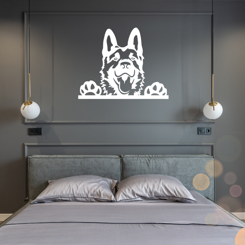 German Shepherd Metal Wall Art – Dog Lover Pet Home Decor
