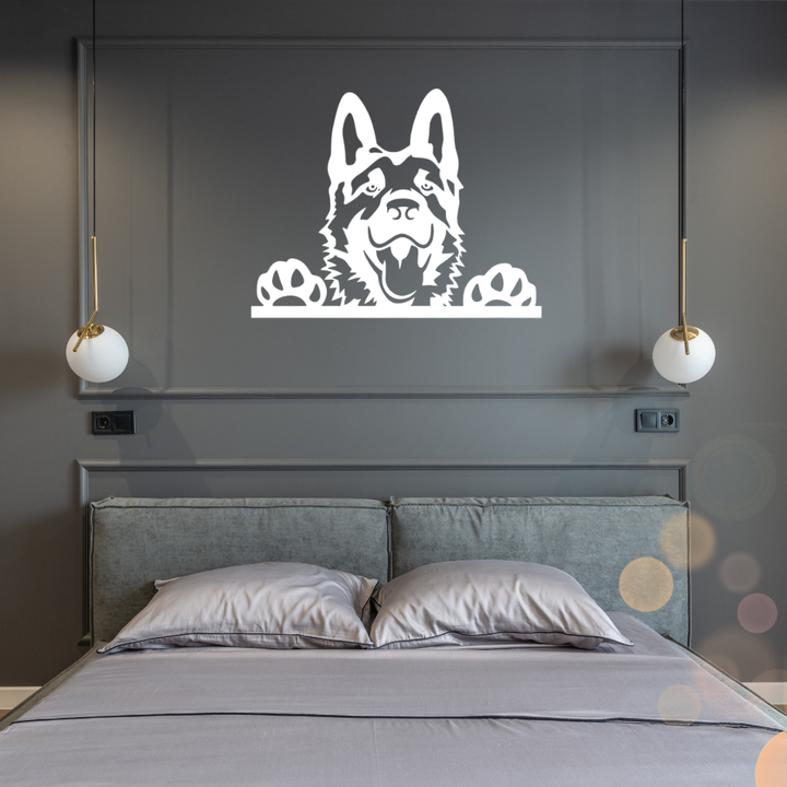 German Shepherd Metal Wall Art – Dog Lover Pet Home Decor