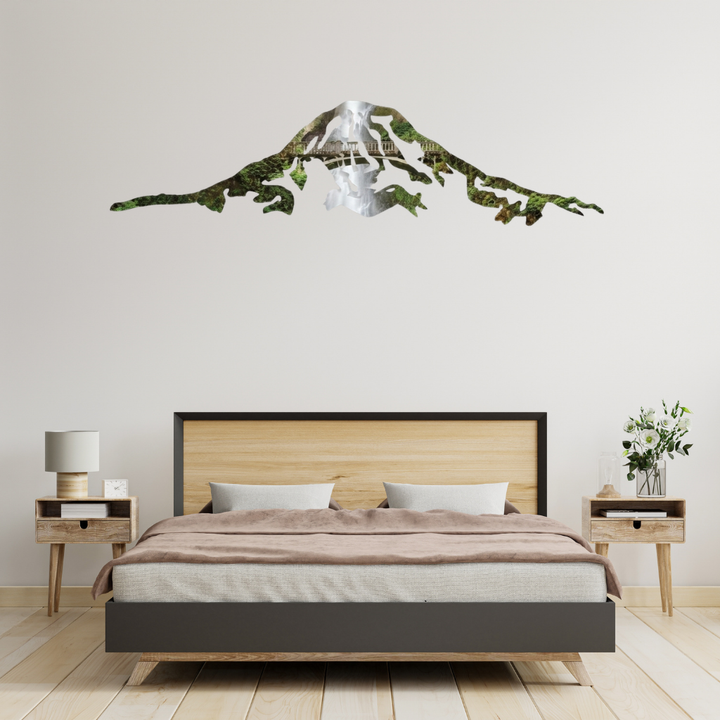 Multnomah Mt Rainier Metal Wall Art – Pacific Northwest Mountain Wall Decor