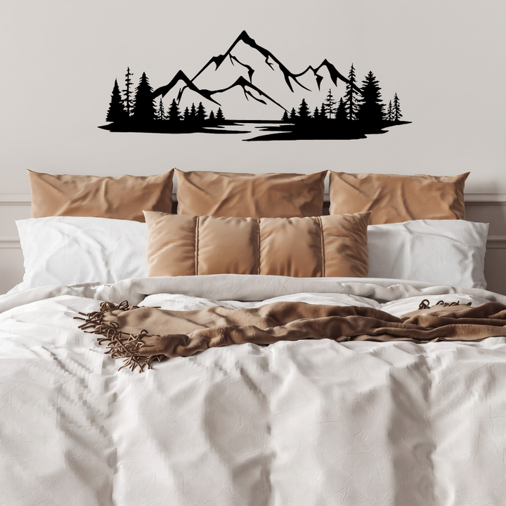 White Mountains Metal Wall Art – New Hampshire Scenic Nature Wall Decor
