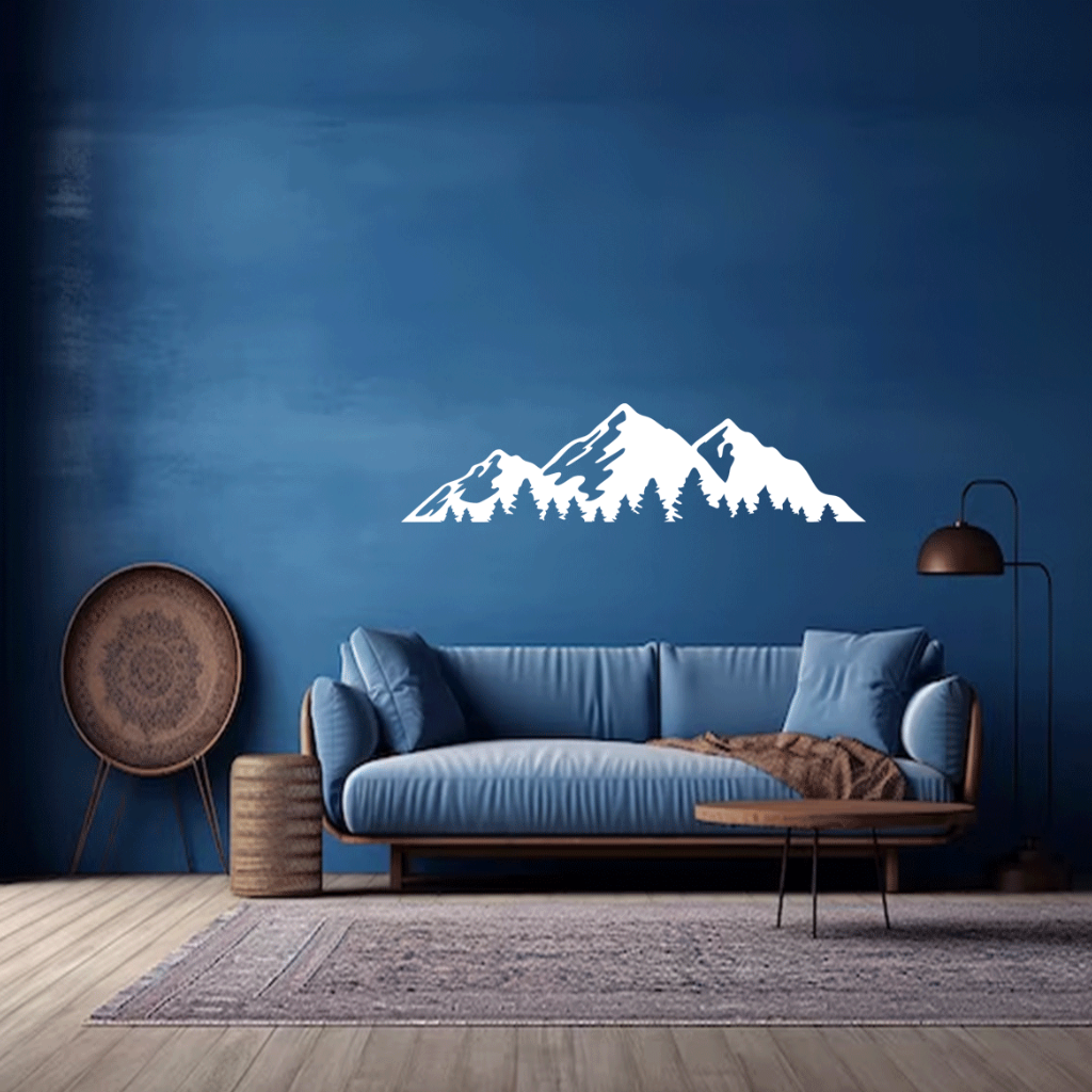 Timberline Mountains Metal Wall Art – Pacific Northwest Scenic Wall Decor